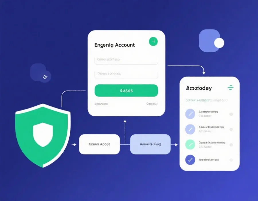 开户注册流程与接入准备示意图